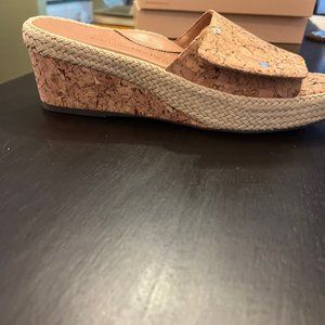 L'Amour des pieds - size 7, Natural/Confetti Cork